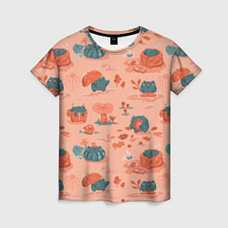 Женская футболка Осенние лягушки