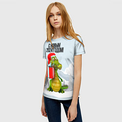 Футболка женская С новым 2024 годом, цвет: 3D-принт — фото 2