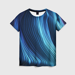 Женская футболка Трехмерные волны
