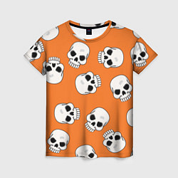 Женская футболка Черепки для хэллоуина