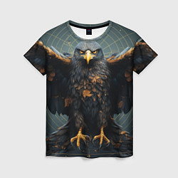 Футболка женская Орёл с расправленными крыльями, цвет: 3D-принт