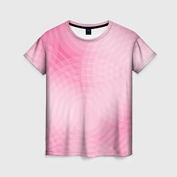 Женская футболка Абстракция с розовыми кругами