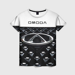 Футболка женская Omoda омода, цвет: 3D-принт