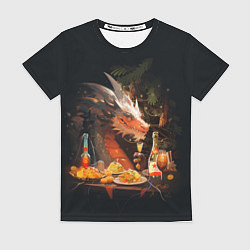 Женская футболка Дракон - 2024 год