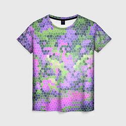 Женская футболка Разноцветный витраж