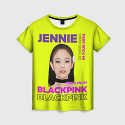 Футболка женская Jennie - певица Blackpink, цвет: 3D-принт