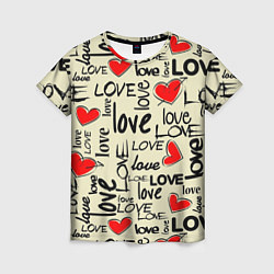Женская футболка Abstraction of love