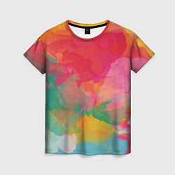 Женская футболка Спектр акварели