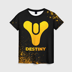 Женская футболка Destiny - gold gradient