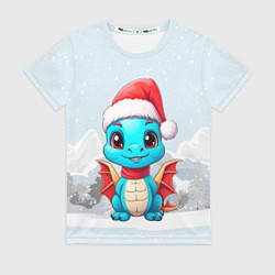 Женская футболка Дракон северного сияния