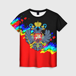 Женская футболка Имперская Россия краски