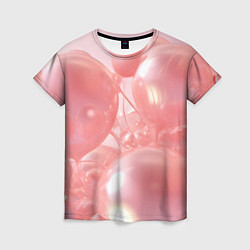 Женская футболка Розовые шары