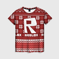 Женская футболка Roblox christmas sweater