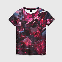 Женская футболка Плиты в стиле абстракционизм