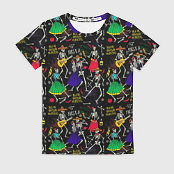 Женская футболка Dia de los muertos