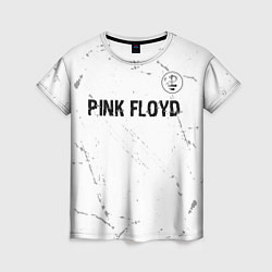 Футболка женская Pink Floyd glitch на светлом фоне посередине, цвет: 3D-принт