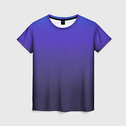 Женская футболка Градиент фиолетово голубой