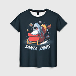 Женская футболка Santa Jaws