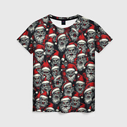 Женская футболка Плохой Санта Клаус