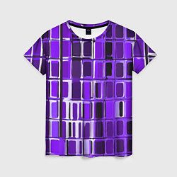 Женская футболка Фиолетовые прямоугольники