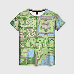 Женская футболка Zelda: карта