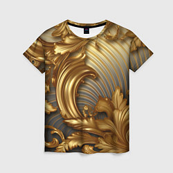 Женская футболка Золотая текстура и абстракции
