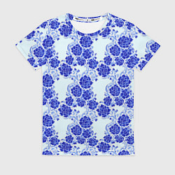 Женская футболка Гжель классика