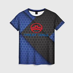 Женская футболка Great wall logo