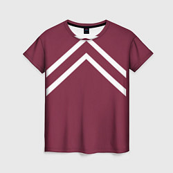 Женская футболка Бордовая кофта костюм Марата - слово пацана сериал
