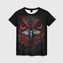 Женская футболка Красная сова