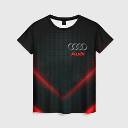 Женская футболка Audi stripes neon