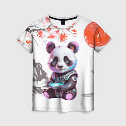 Женская футболка Funny panda - China