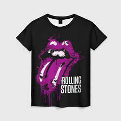 Женская футболка The Rolling Stones - lips