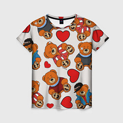 Женская футболка Медведи - персонажи из Слово пацана