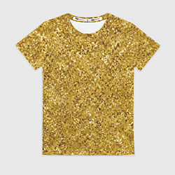 Женская футболка Золотой волнистый с переливами