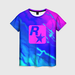 Женская футболка Rockstar storm молнии