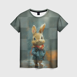 Футболка женская Игрушечный зайка, цвет: 3D-принт