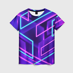 Женская футболка Neon Geometric