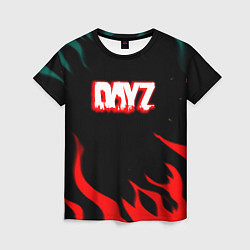 Женская футболка Dayz flame