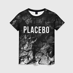 Женская футболка Placebo black graphite