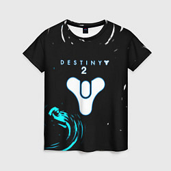 Женская футболка Destiny space color game