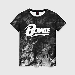 Женская футболка David Bowie black graphite