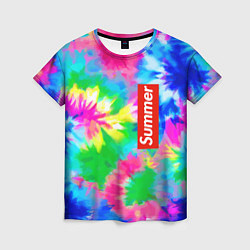 Женская футболка Color abstraction - summer