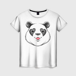 Футболка женская Влюблённый панда, цвет: 3D-принт