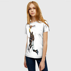 Футболка женская Goat 23 - LeBron James, цвет: 3D-принт — фото 2