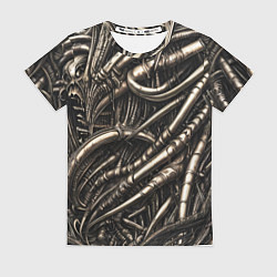 Женская футболка Серые трубки чужих