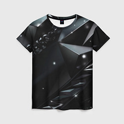 Женская футболка Black luxury abstract