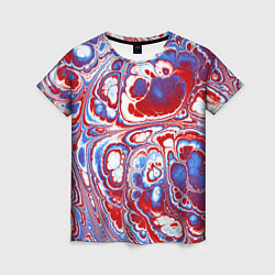 Женская футболка Абстрактный разноцветный паттерн