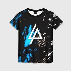 Футболка женская Linkin park холодные краски, цвет: 3D-принт