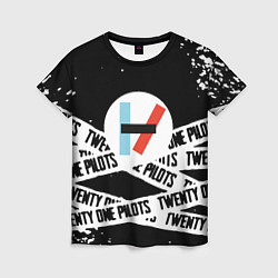 Футболка женская Twenty one pilots stripes steel, цвет: 3D-принт